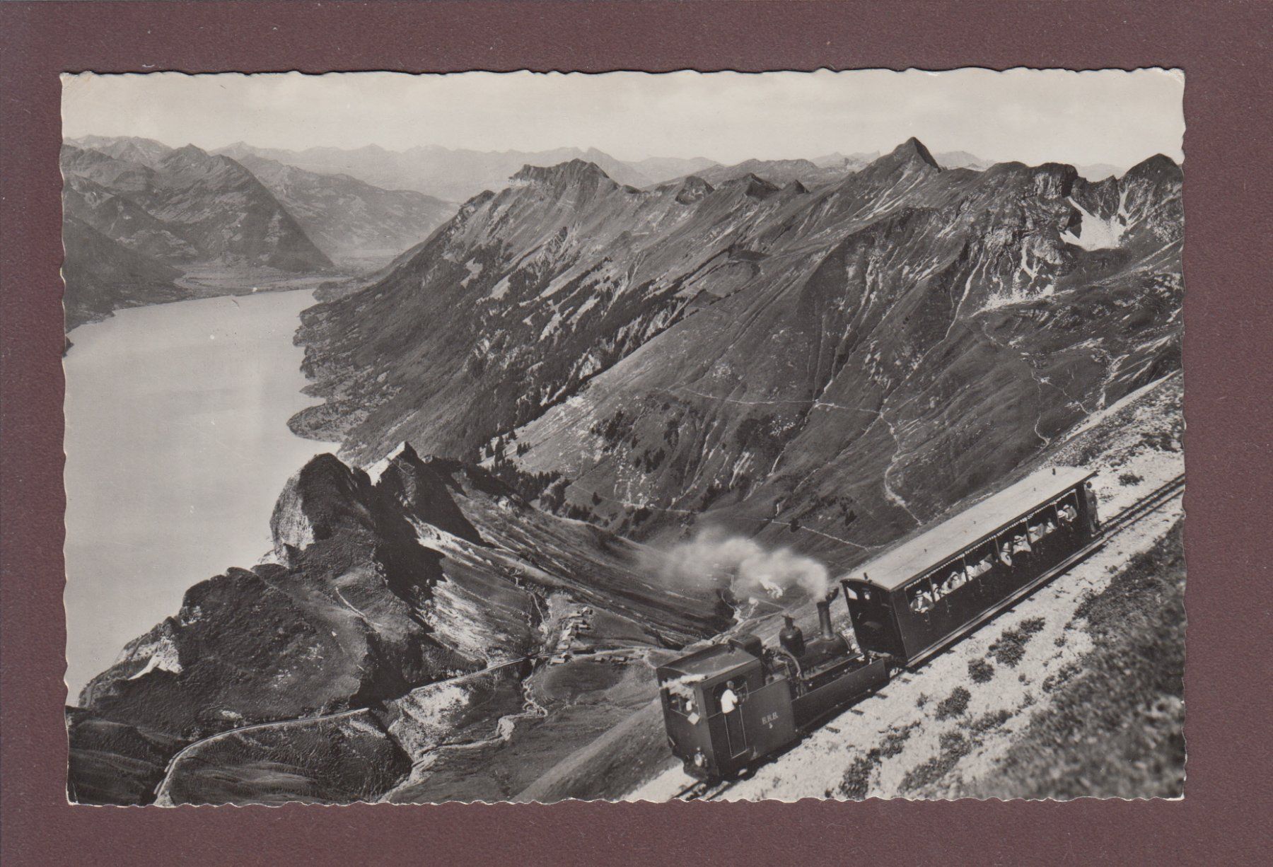Cartoline postali: BRIENZER-ROTHORN - Bahn - 1947 – Usato da Pully venduto da nicecards