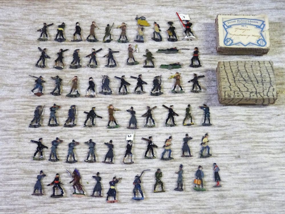 Plats d'étain - Zinnfiguren - 20 soldats prussiens guerre de 1870