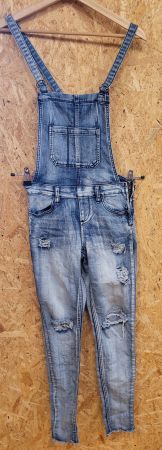 Salopette en jeans à trous taille 34