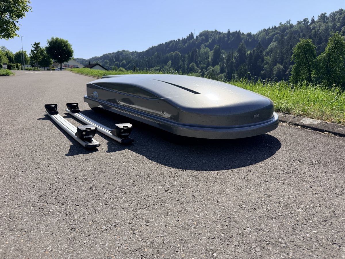 Box da tetto: Miocar Dachbox inkl. Thule Dachträger – Usato da Adligenswil venduto da anvil3001 4