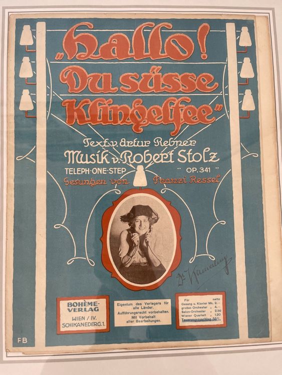 Robert Stolz Notenblatt Bild Hallo du süsse Klingelfee Kaufen auf