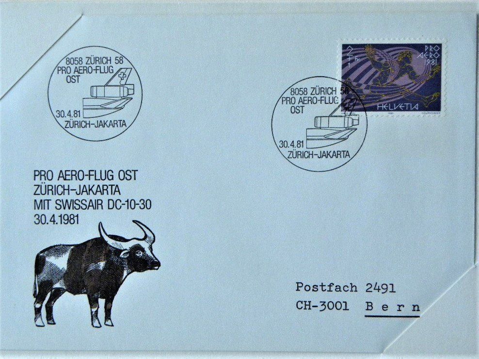 Alle Briefmarken: (133) Pro Aero Jubiläumsflug 1931 - 1981 – Gebraucht aus Schwarzhäusern von Inot3 3