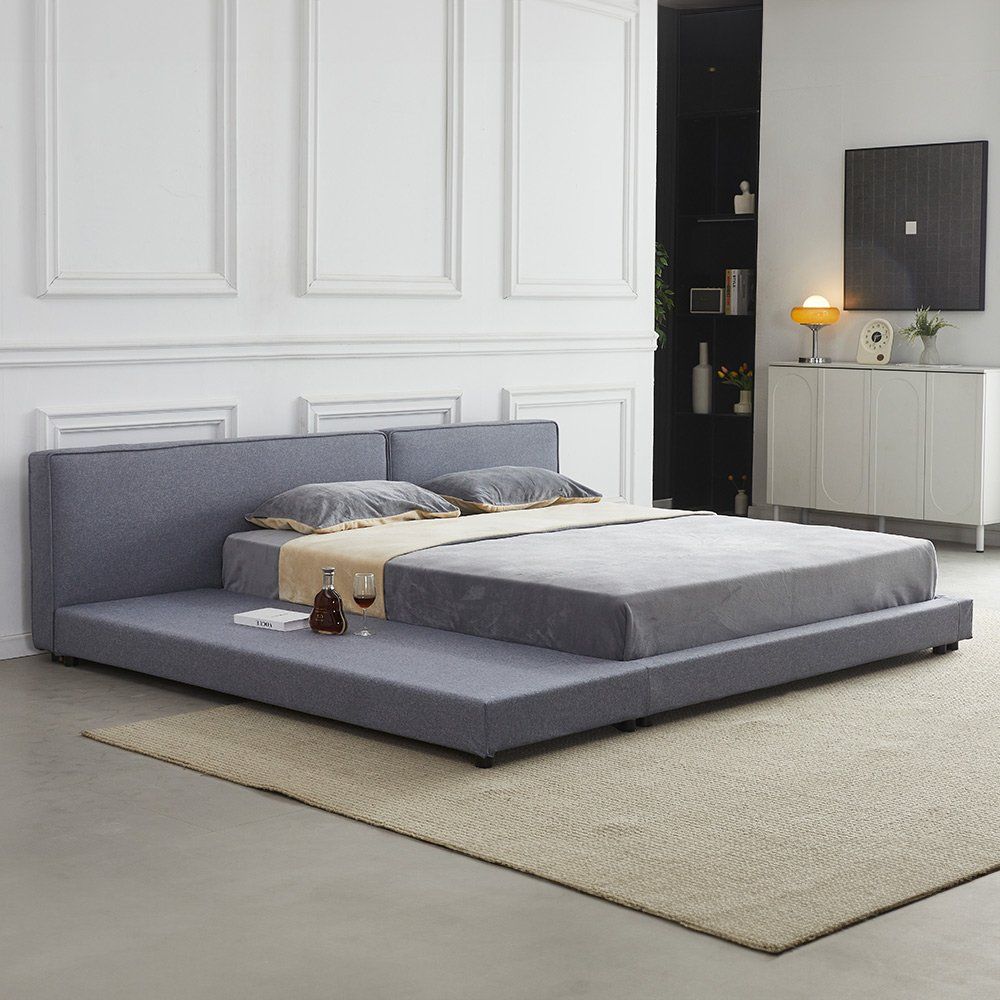 Letti: Bett KOSMOS mit Ablage - 180x200cm - Grau – Nuovo e nell'imballaggio originale da Wallenwil venduto da toesstal-vertrieb 3