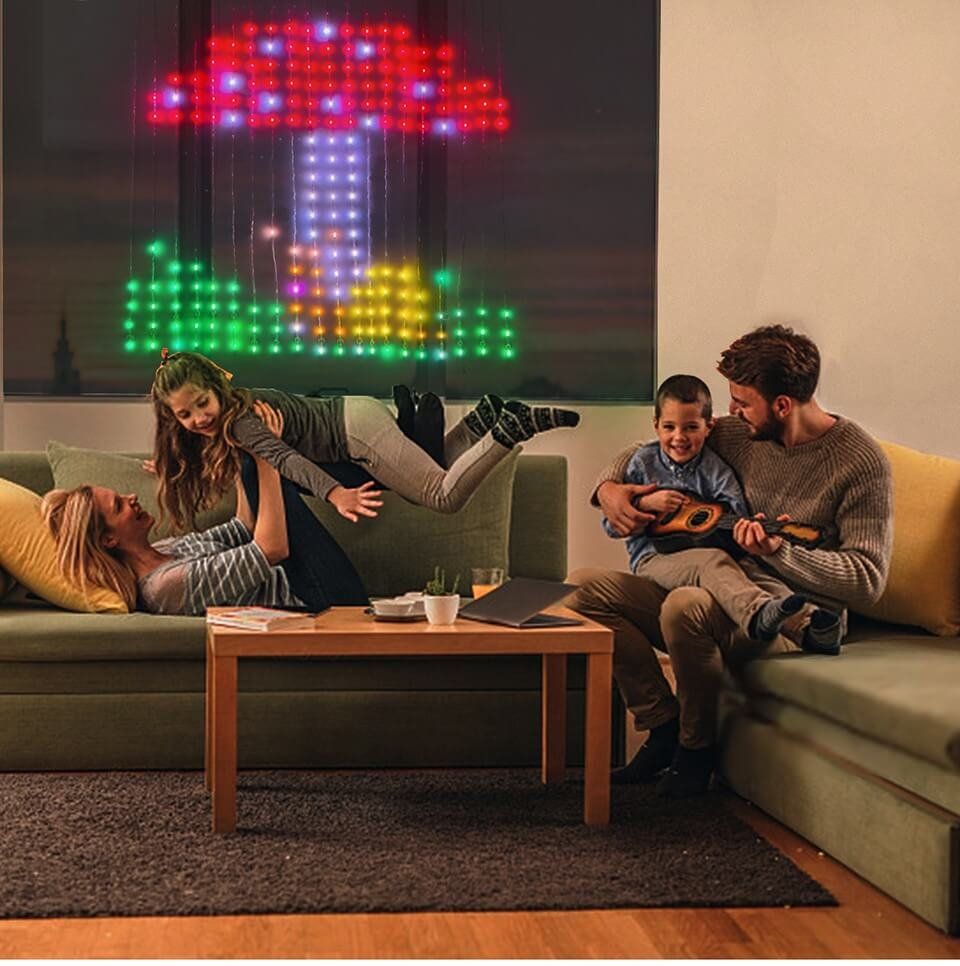 Tutte le decorazioni: Dekor RGBIC Bluetooth LED Fenster Lichterkette – Nuovo e nell'imballaggio originale da Unterägeri venduto da RmOnline 7
