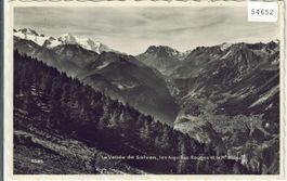 La Vallee de Salvan - les Aiguilles et le Mt. Blanc