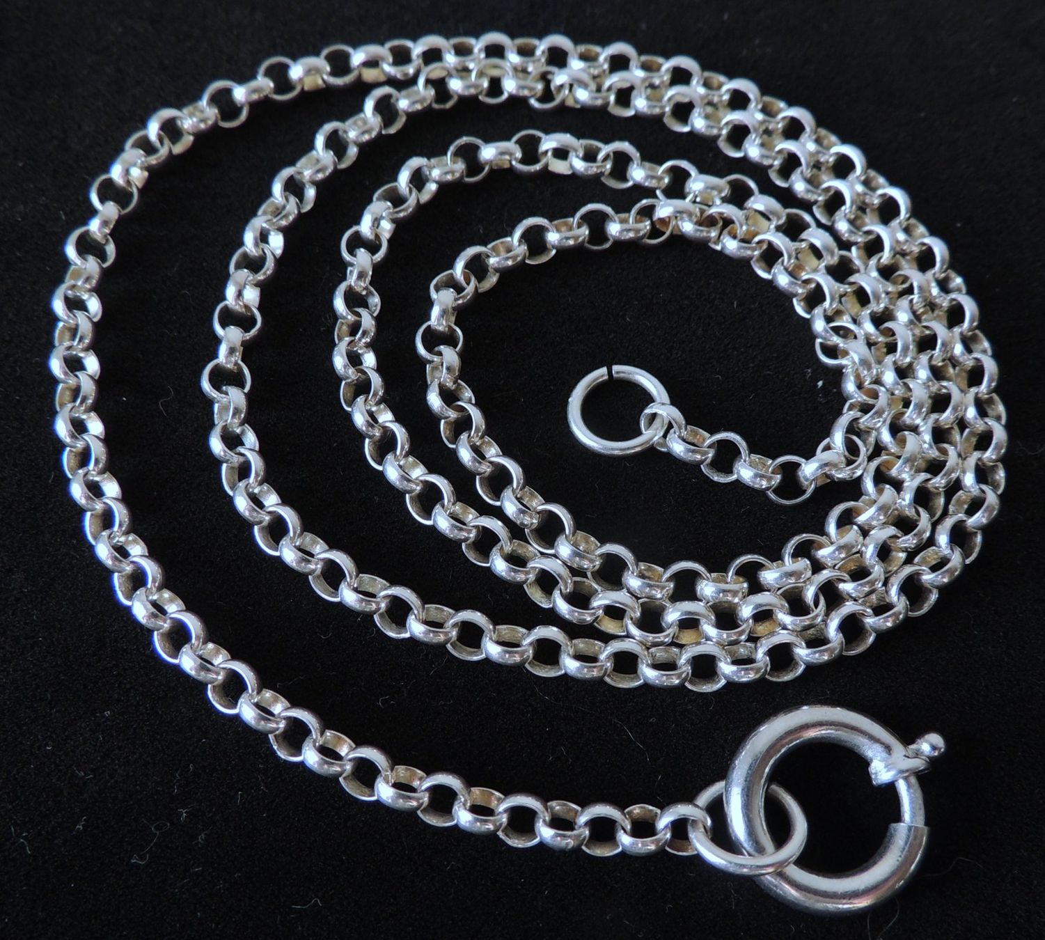 Catenine: Silber 925 Erbsen Halskette 65 cm / 4 mm – Usato da Waldenburg venduto da schaller707