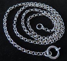 Silber 925 Erbsen Halskette 65 cm / 4 mm