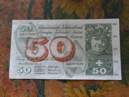 SUISSE  50  Francs  1973  (7636)  Billet
