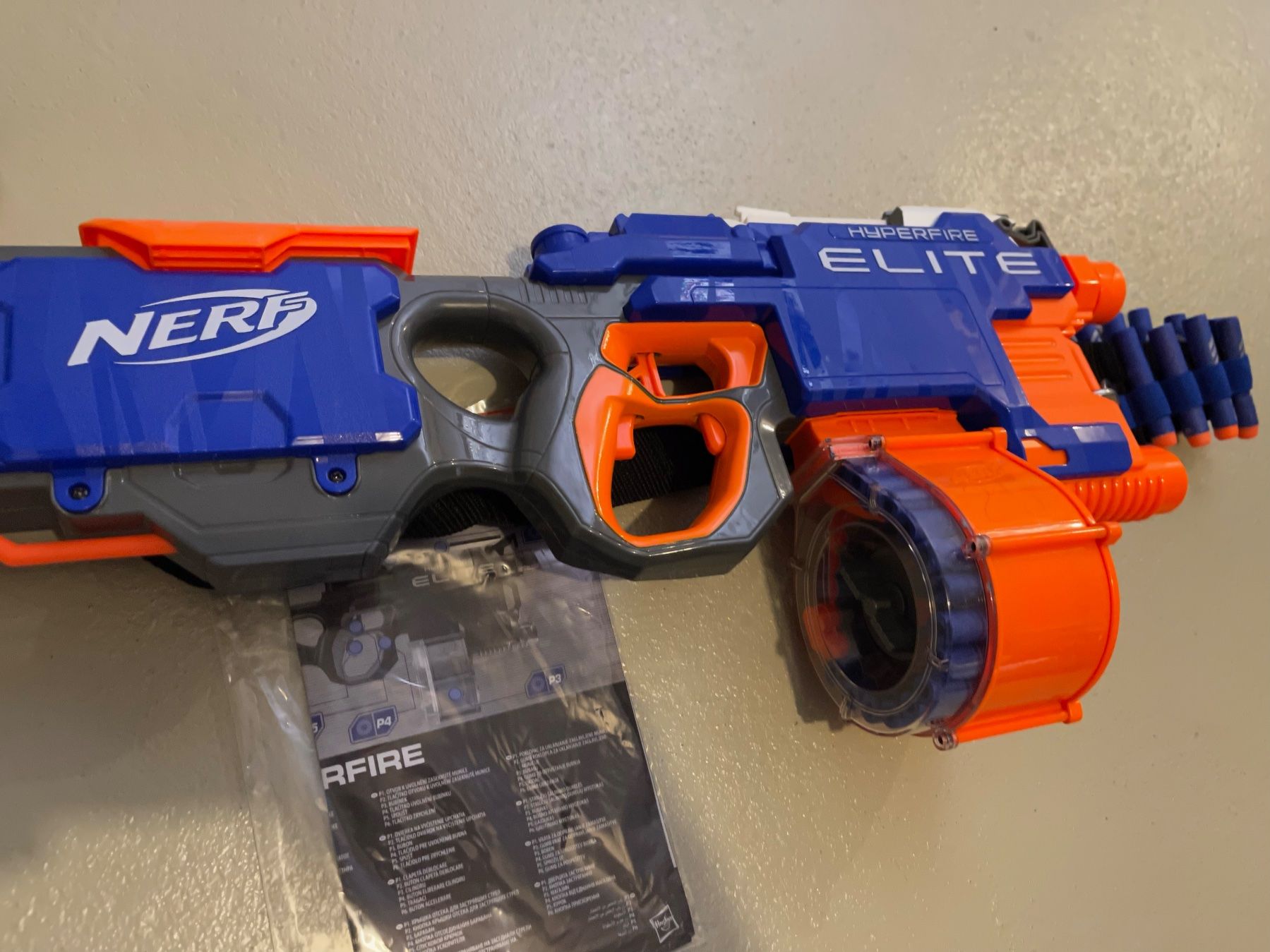 Nerf Giocattoli: Nerf Hyperfire  Elite wie neu mit Munitionsgurt – Usato da zeihen venduto da Racer-71 2