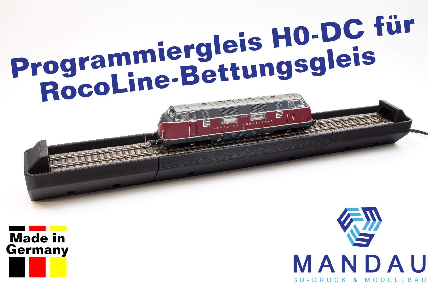 Modellini di ferrovie: Mandau 3D Programmiergleis für Roco Line Basisset – Usato da Basel venduto da mhmarken