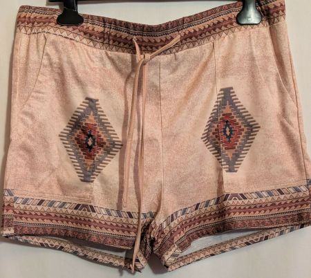 Shorts kurze Hosen Ethno Bohemian beige Gr. M