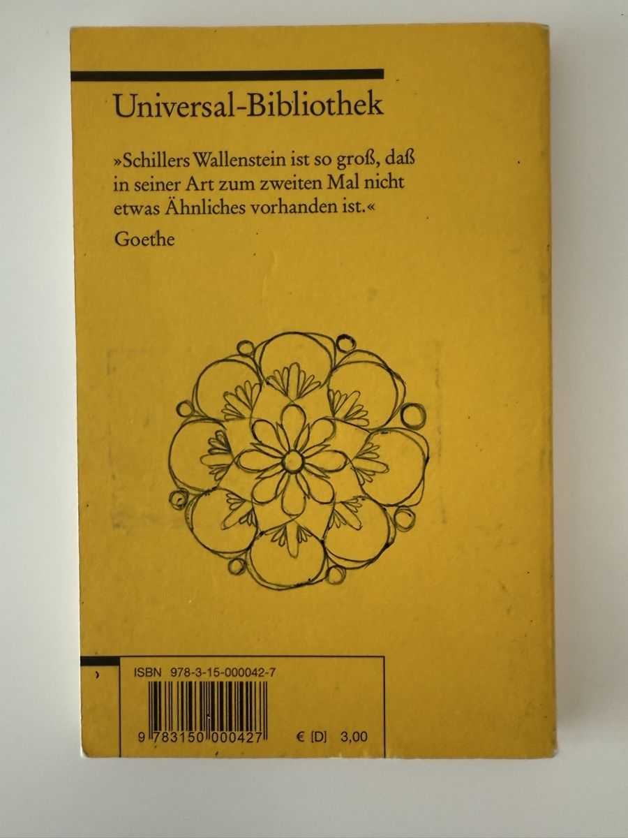 Bücher: Wallenstein II, Walensteins Tod - Friederich Schiller – Gebraucht aus Luzern von ymuehl 1