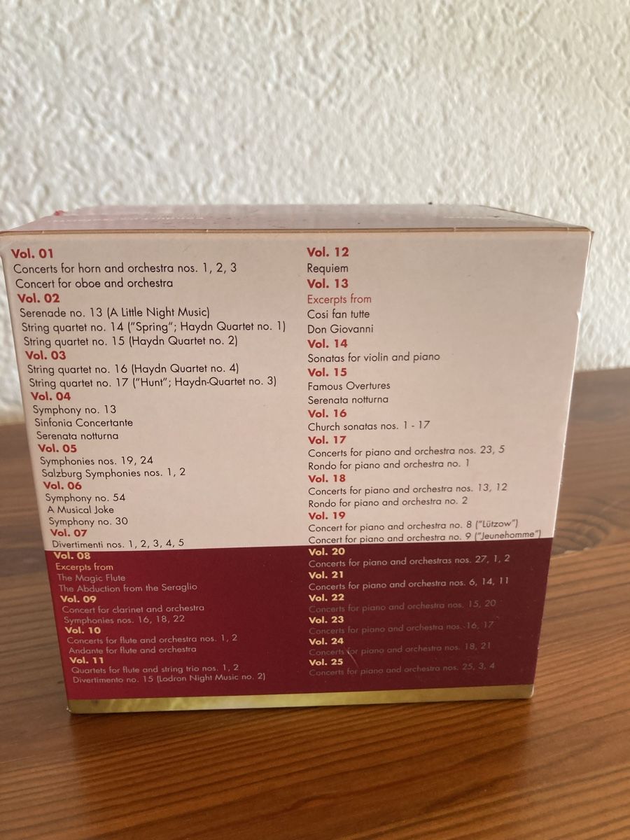 CD: Mozart CD Sammlung – Usato da Zuchwil venduto da Pilat99 1