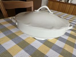 antik Porzellan Ragoutschüssel Deckelschüssel Suppenschüssel