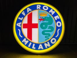 Insegna Luminosa Alfa Romeo Milano