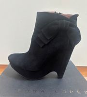 Pura Lopez - Neue Plateau Stiefeletten - Leder - Grösse 40