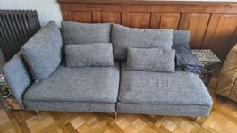 Bequemes graues Sofa / IKEA Söderhamm