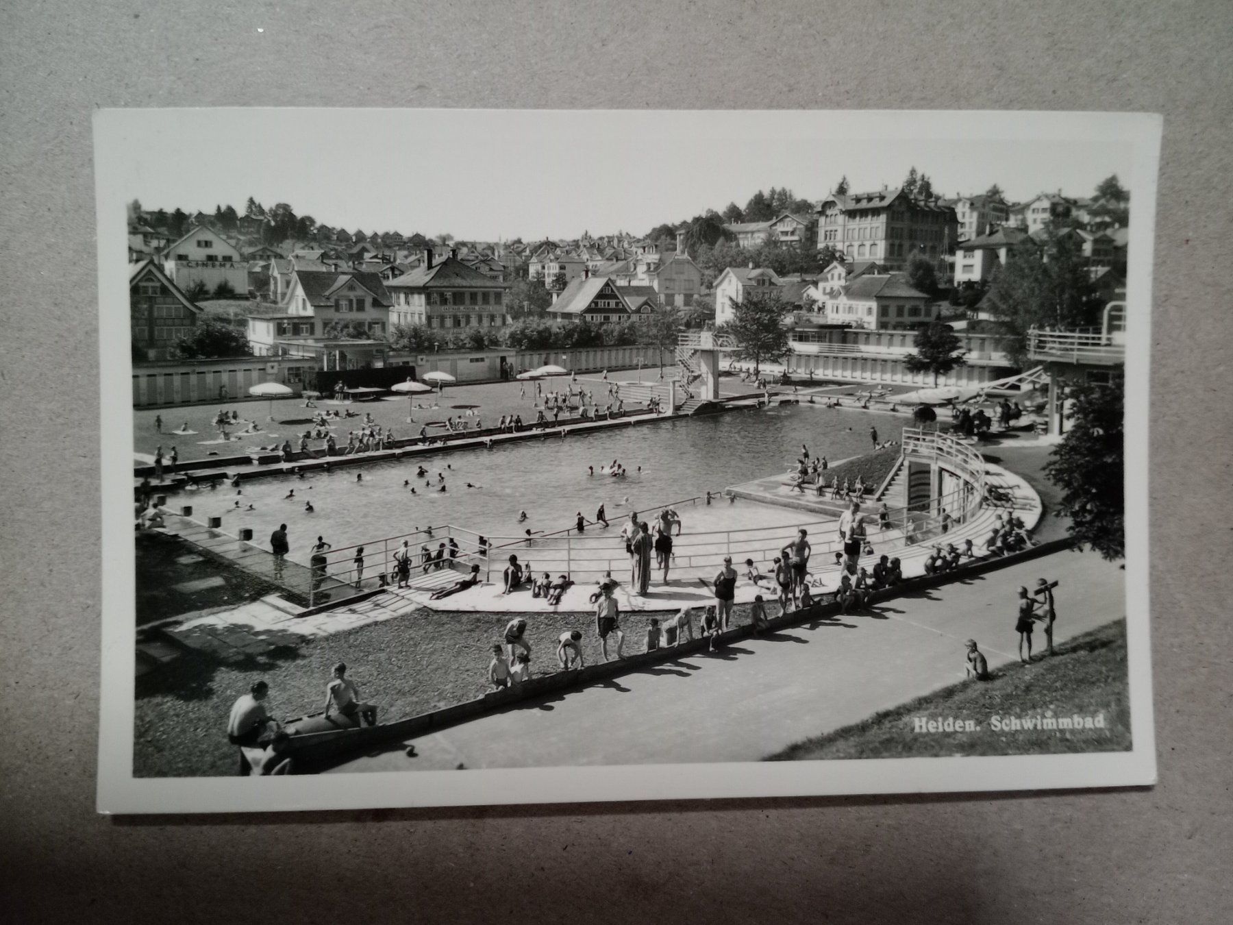 Ansichtskarten: Ak Heiden Schwimmbad 1948 – Gebraucht aus Küttigen von Melisch1000