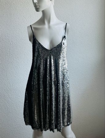 sequin dress, size M, perfect for party season!