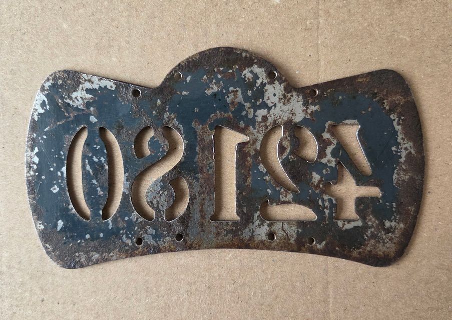 Sachs Insegne: Velonummer VD 1922 Plaque Velo – Usato da Schenkon venduto da Uhu007 2