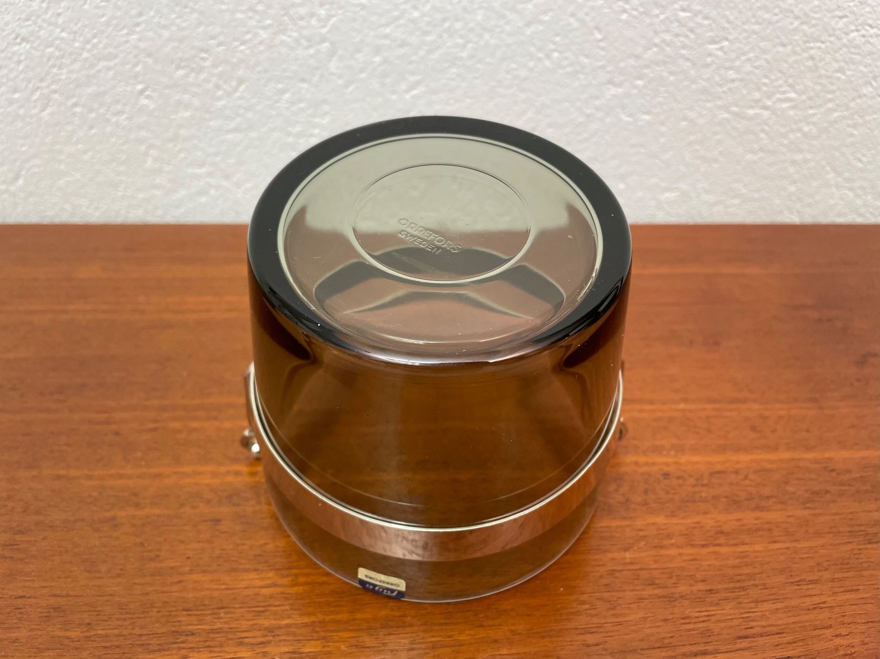 Altro: Vintage Glas Eiskühler Orrefors Fuga Rauchglas Eisbehälter – Usato da Zürich venduto da Vintagewiesel 4