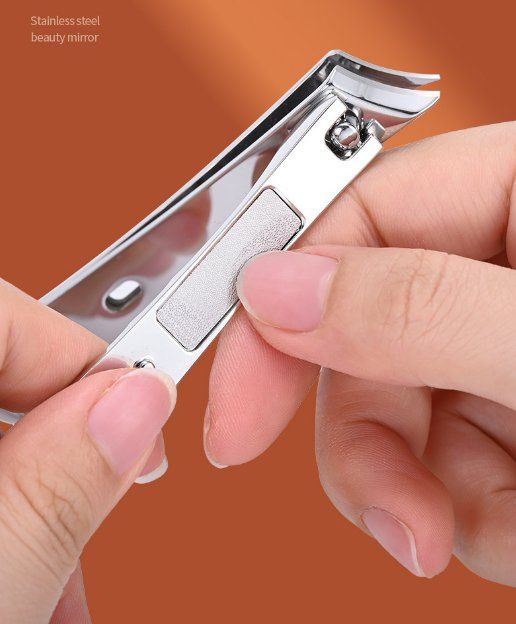 Edelstahl-Nagelknipser Mit Anti-Spritz-Design – Für Dicke Nägel, Inkl. Aufbewahrung