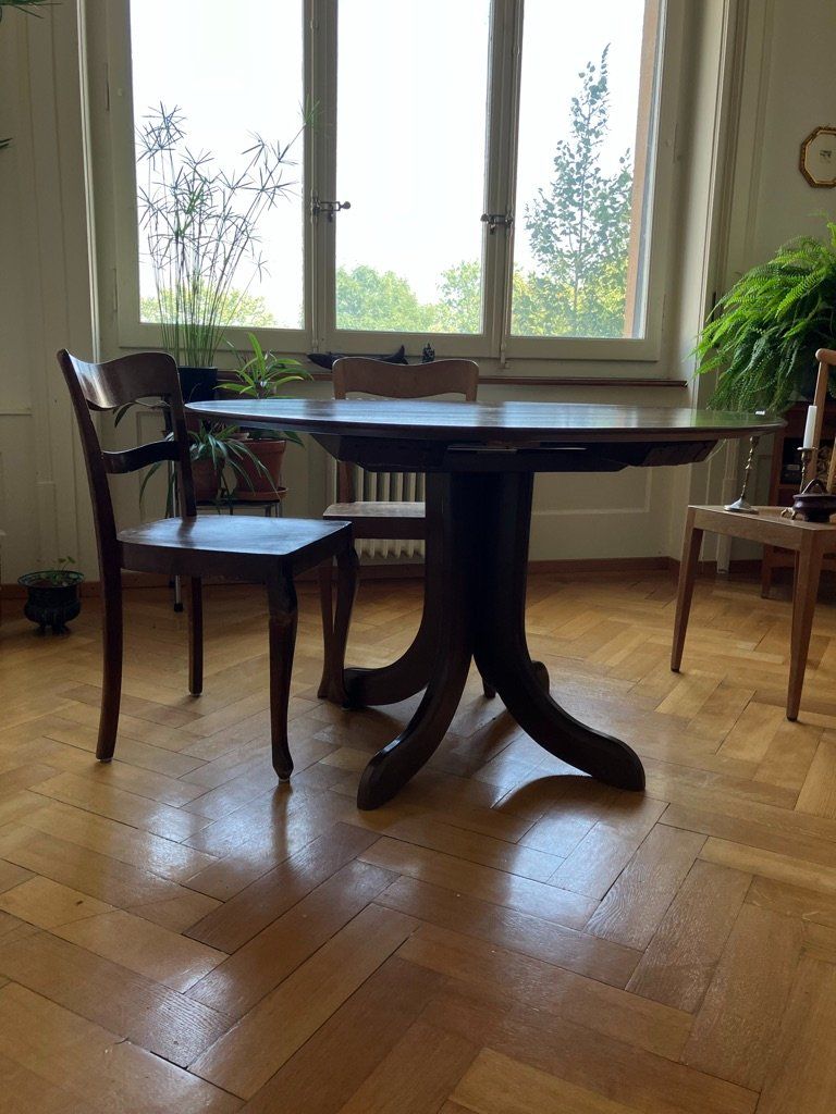 Tables: Table ronde avec rallonges – D'occasion à Fribourg par remy.philipona 3