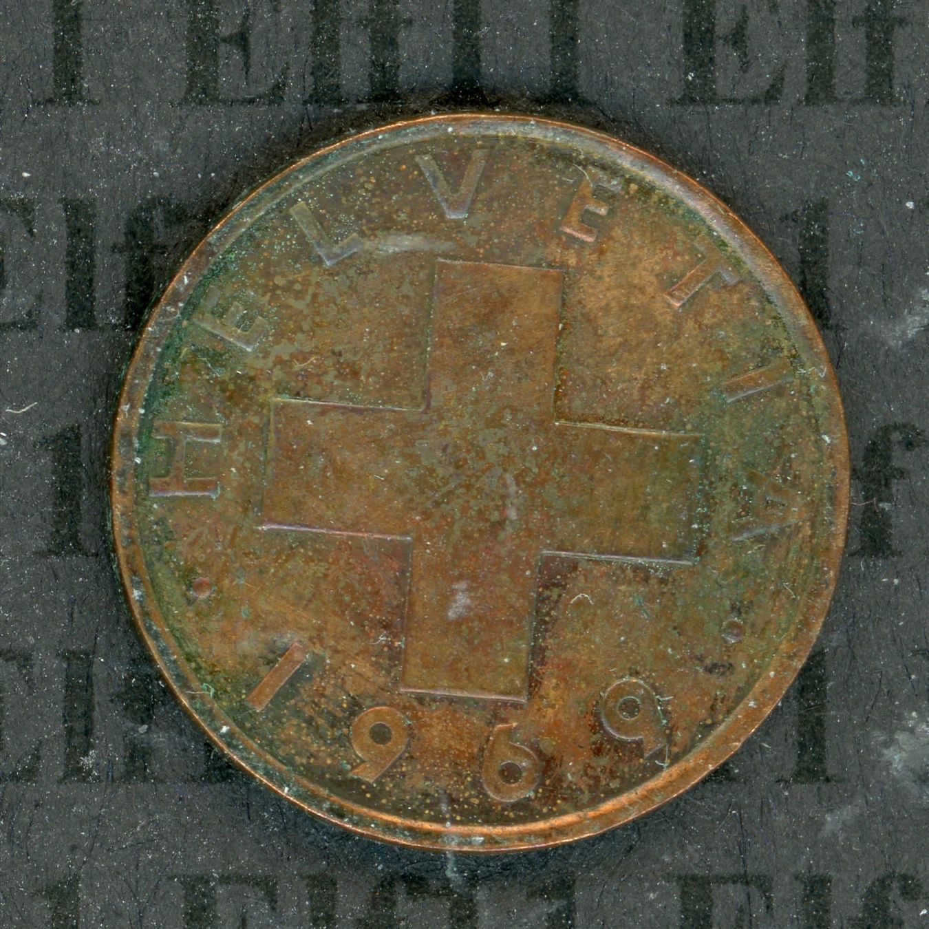 Tutti le monete: CHF___0.01 1969 -vz 1 Rappen – Usato da Widnau venduto da Elf11