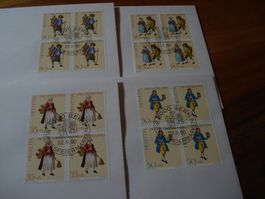 Pro Patria 1990, FDC Satz + 4erblocks, , 5 Belege