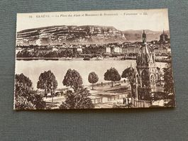 Ansichtskarte Genf La Place des Alpes Monument Brunswick ...