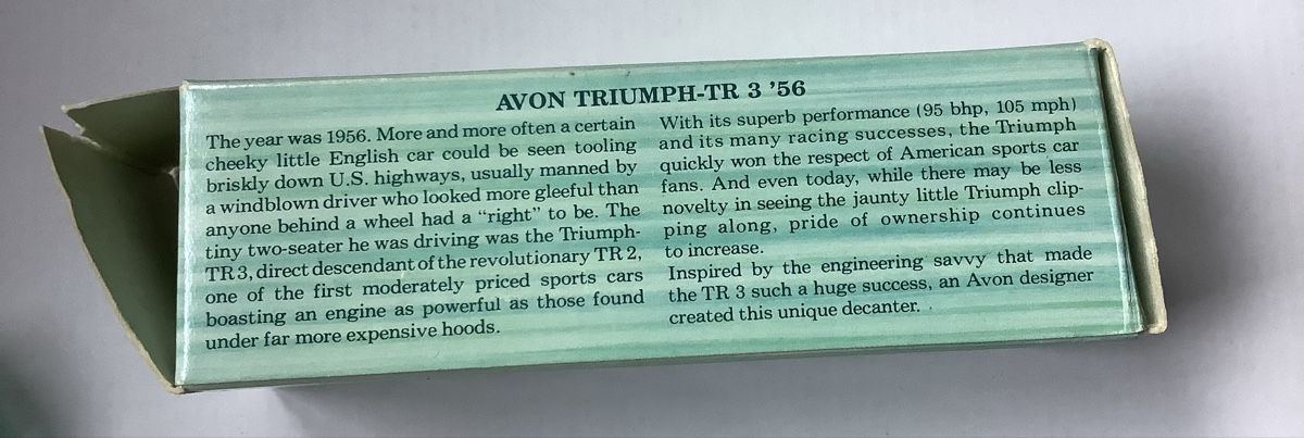 Statuette: Triumph Tr3 56 Aftershave Glasflasche – Usato da Theilingen venduto da TinaKr. 6