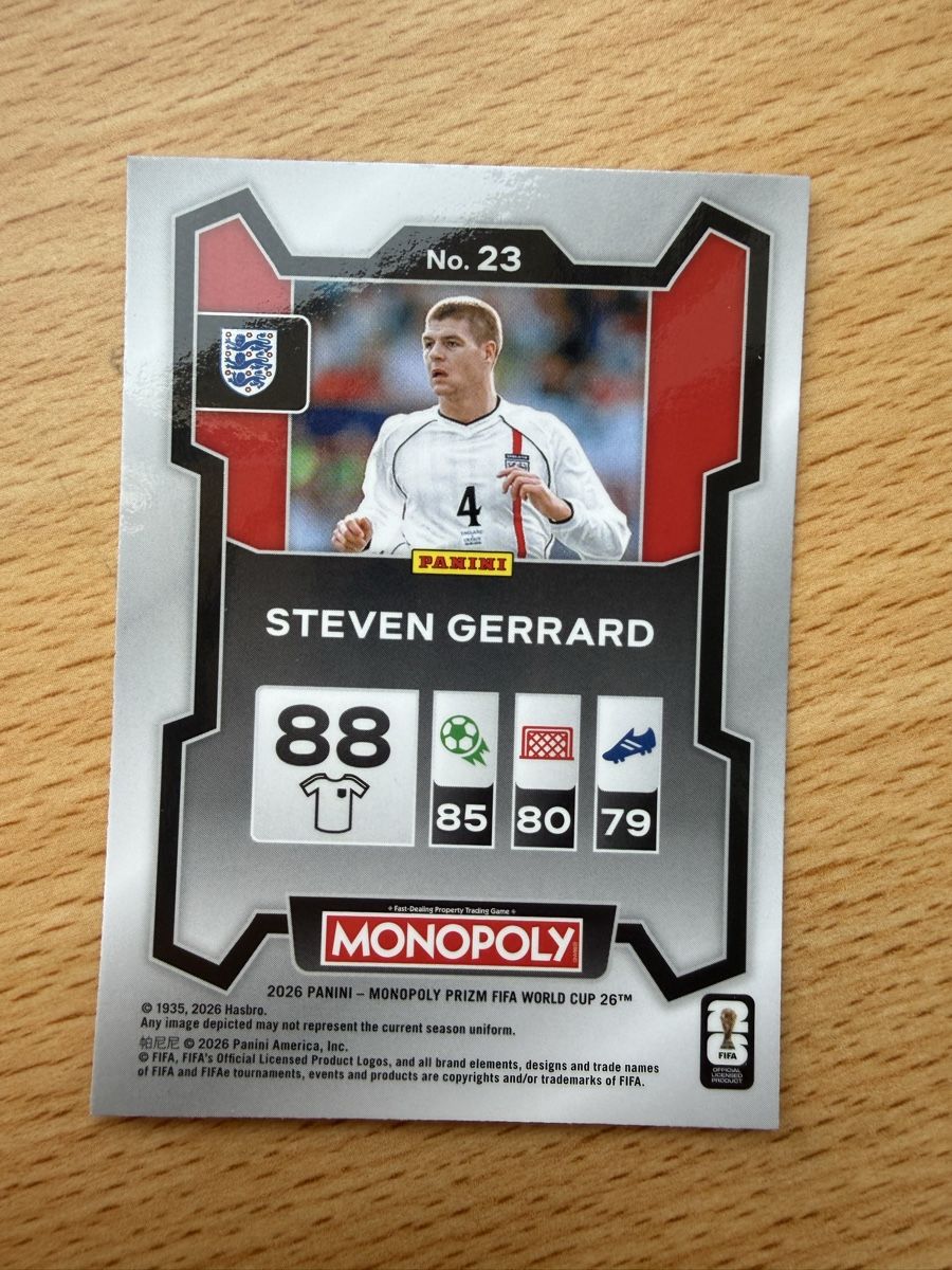 Panini Carte collezionabili: Carte panini prizm monopoly Gerrard  – Nuovo (secondo la descrizione) da La Chaux-de-Fonds venduto da Chacha99 1