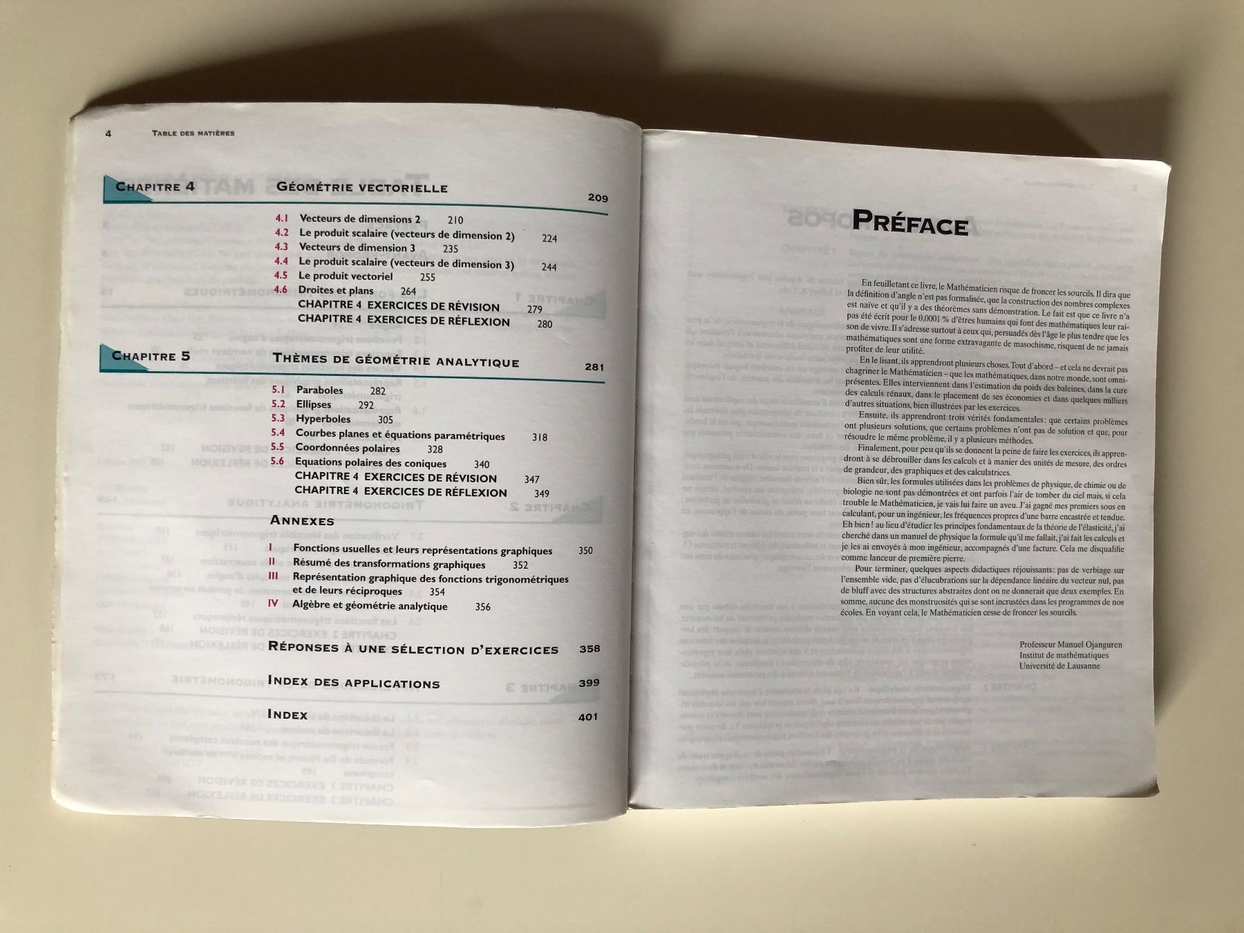 Bücher: Trigonometrie Géometrie Vectorielle et Géometrie Analytique – Gebraucht aus St-Aubin FR von Tiweety 6