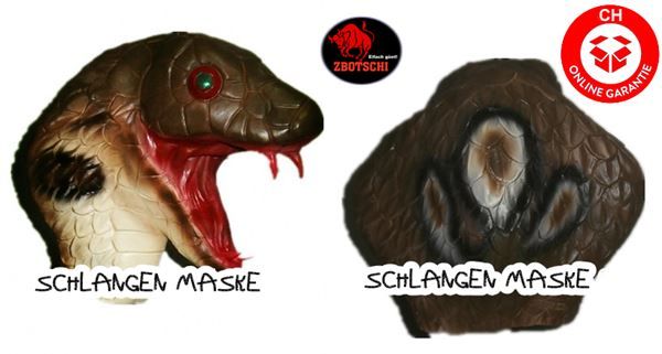 Maschere: Schlangen Maske Halloween Horror Snake – Nuovo e nell'imballaggio originale da Visp venduto da zbotschi