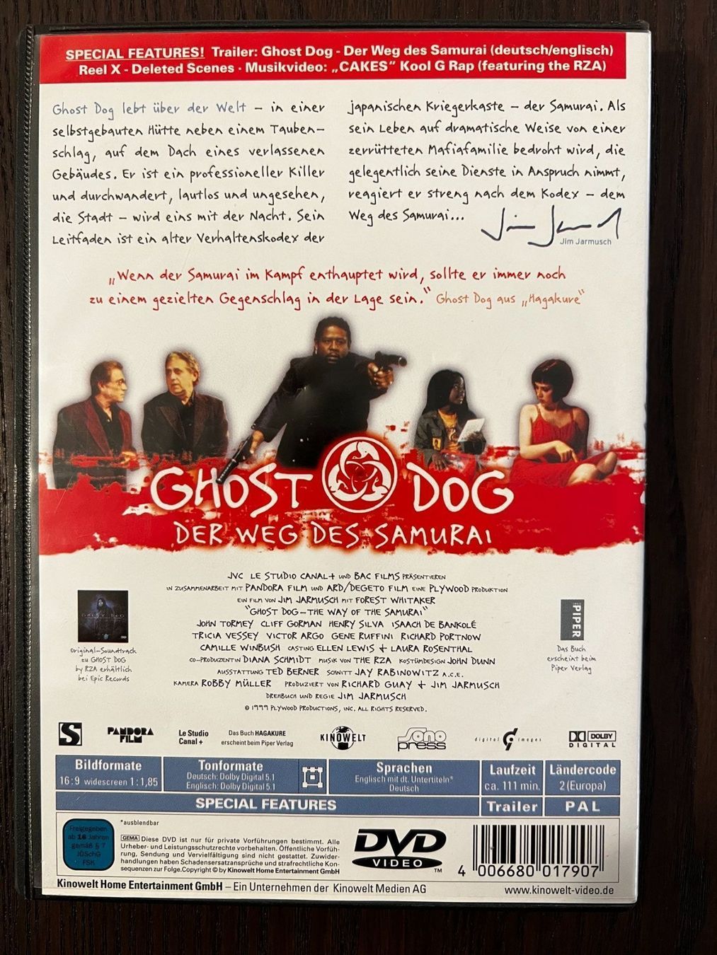 Alle DVDs: Ghost Dog – Gebraucht aus Zürich von FilmFreunde 1