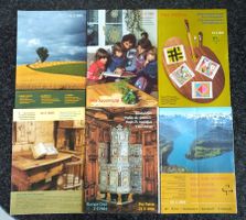 6 Faltblätter zu Sondermarken 1985, 1984 , 1991