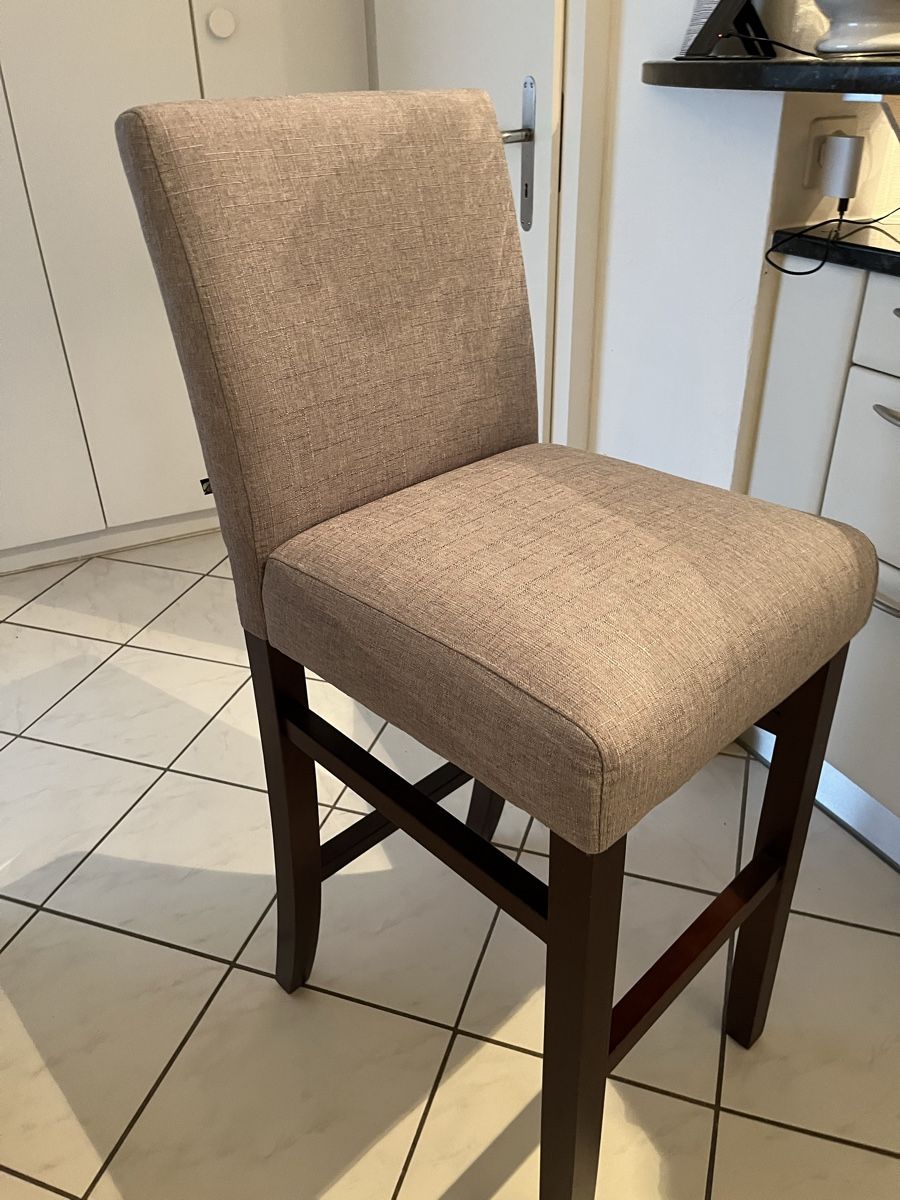 Stühle: 2 Barstühle Taupe – Gebraucht aus Meilen von Wellenschlag13 1