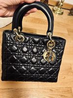 ⭐ Original Lady Dior Medium–Black–Lamm ✨Top Zustand