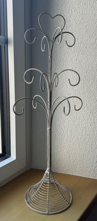 Schmuckständer weiss aus Metall