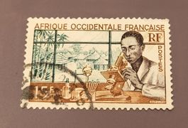Französische-Westafrika 1953 alte briefmarke