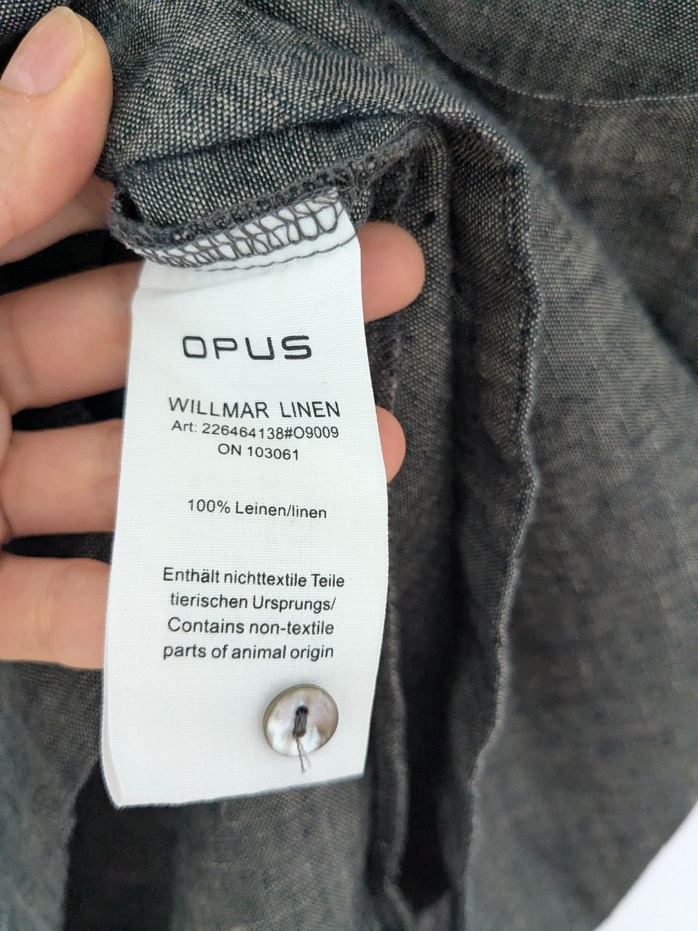 Opus Kleider: OPUS Kleid WILLMAR LINEN grau Groesse 38 100% Leinen – Gebraucht aus Rorschach von olg_5qq2 7