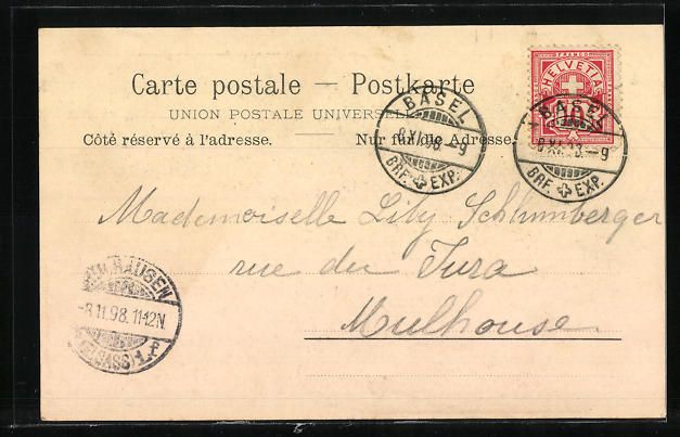 Cartoline postali: Basel, St. Albanthor, alte Rheinbrücke – Usato da Berlin venduto da bartko-reher 1
