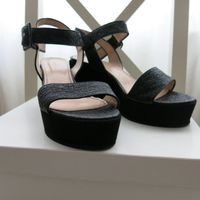 Sandeus Sandaletten, Wedges-Absatz, Gr. 40, einmal getragen