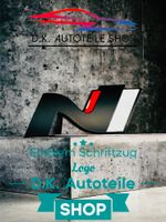 Hyundai N Emblem Schriftzug Logo aus Metall NEU Schwarzmatt