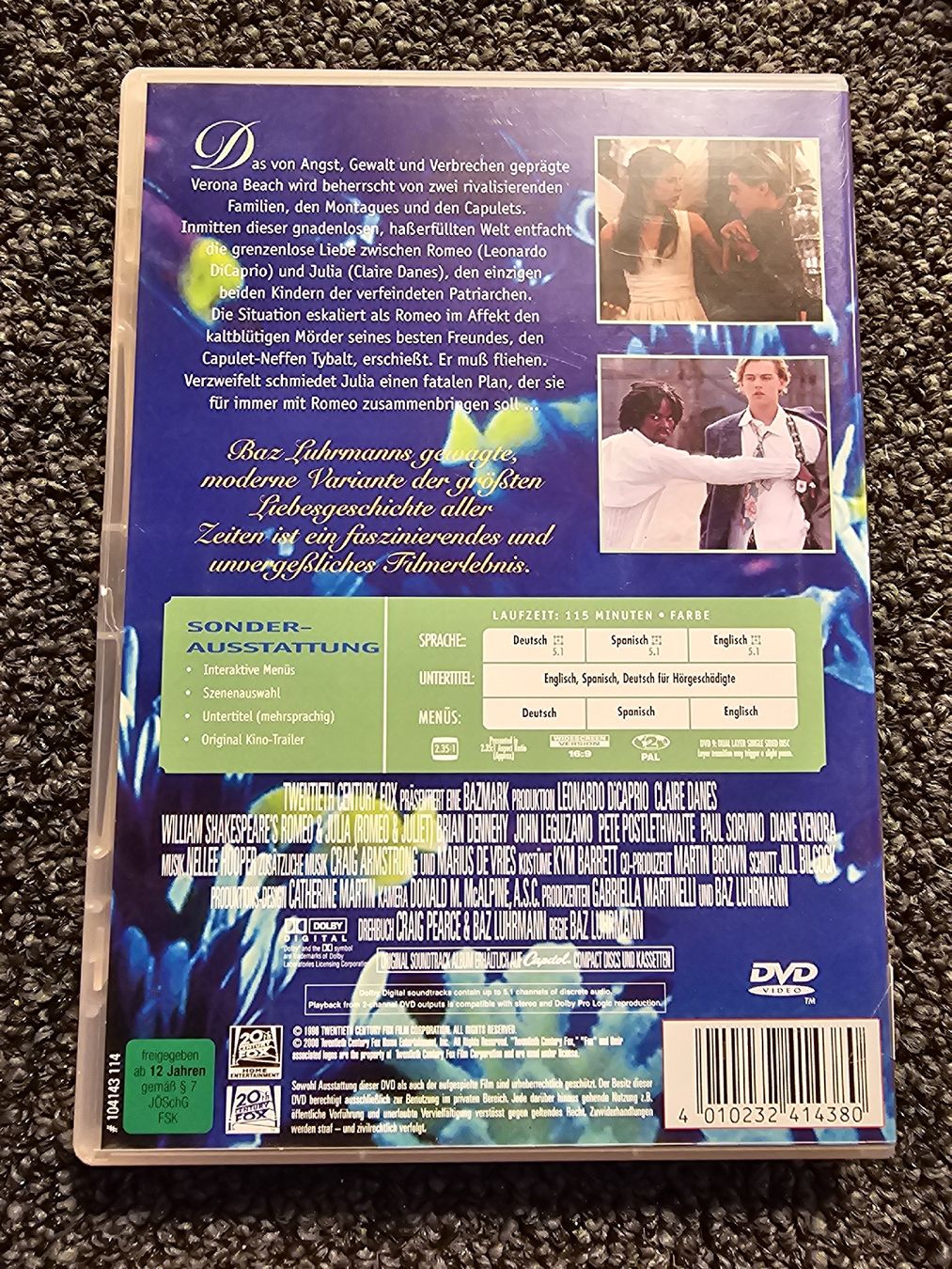 Tutti i DVDs: Romeo + Julia DVD (19947) – Usato da Ruswil venduto da jan_bxl5 1