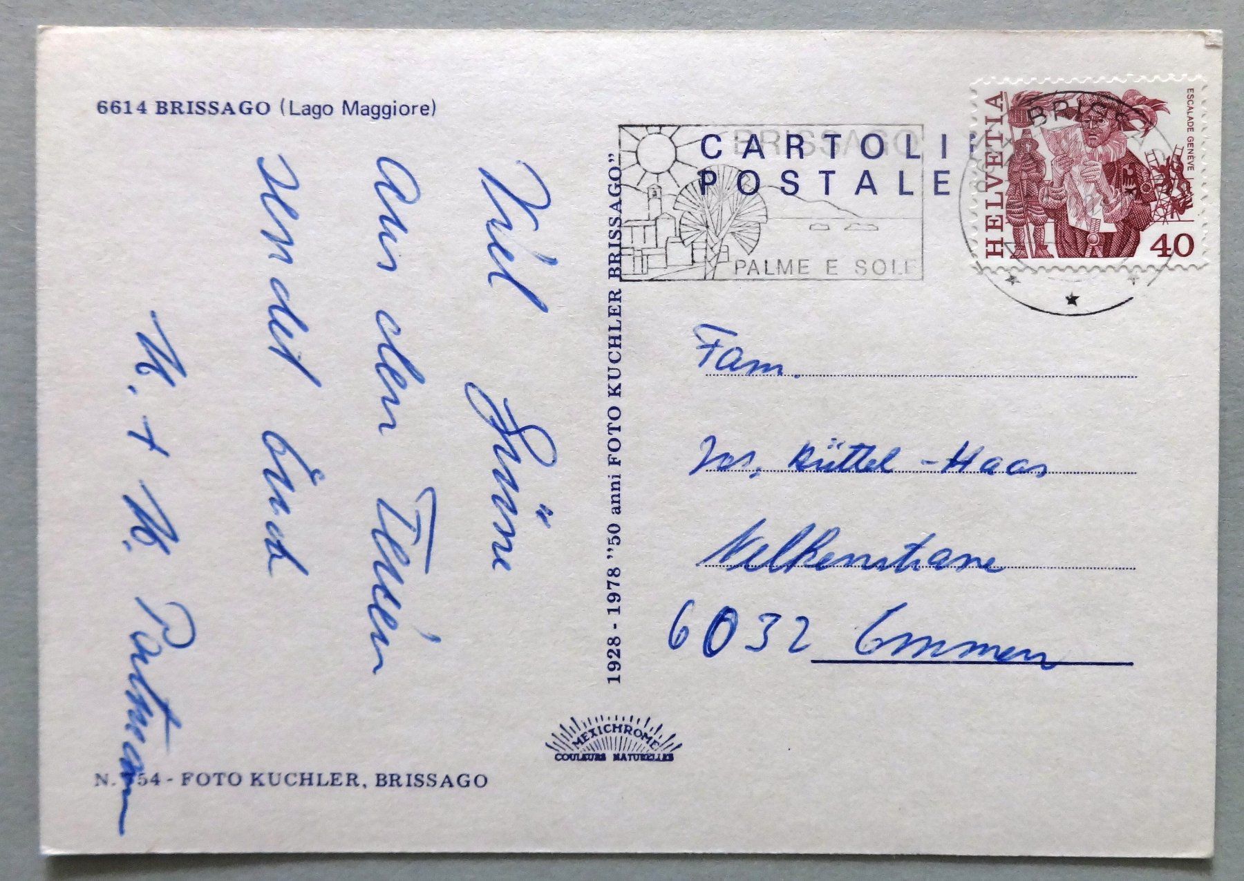 Cartoline postali: Brissago (Lago Maggiore) – Usato da Fétigny venduto da Billy2miny 1