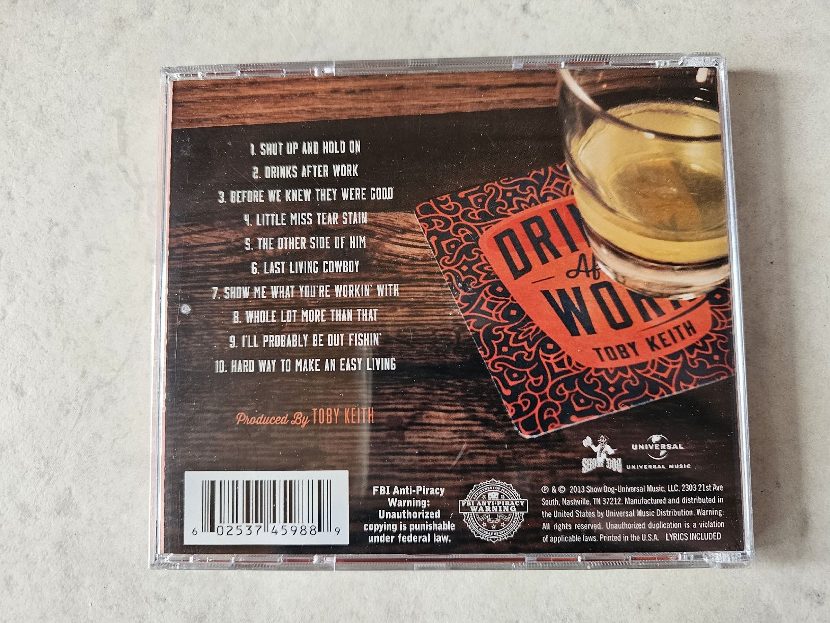 CD: Toby Keith  -  Drinks After Works  /  Fabrikneu – Nuovo e nell'imballaggio originale da Schneisingen venduto da backstore24 1