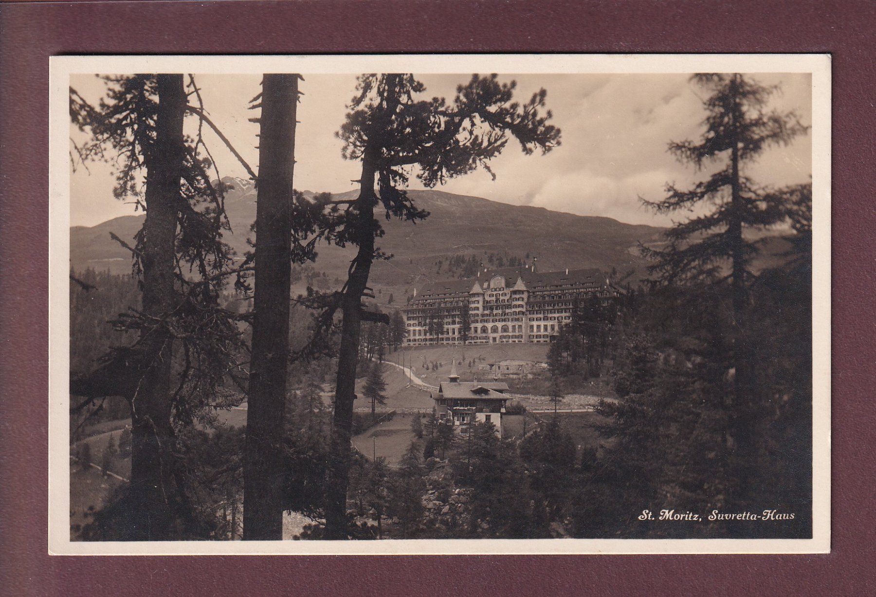 Cartes postales: ST. MORITZ - Suvretta-Haus - 1927 – D'occasion à Pully par nicecards