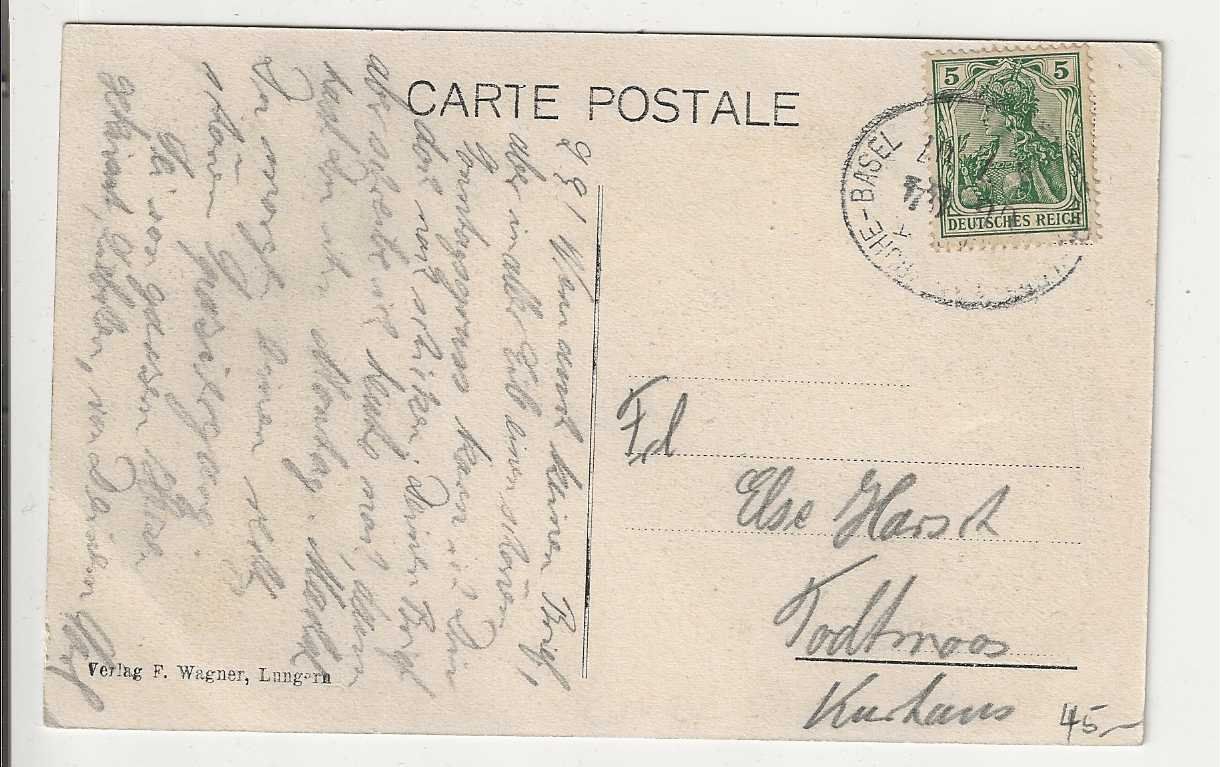 Cartoline postali: Brienzwiler, 1921 – Usato da Spiez venduto da Niesen20 1