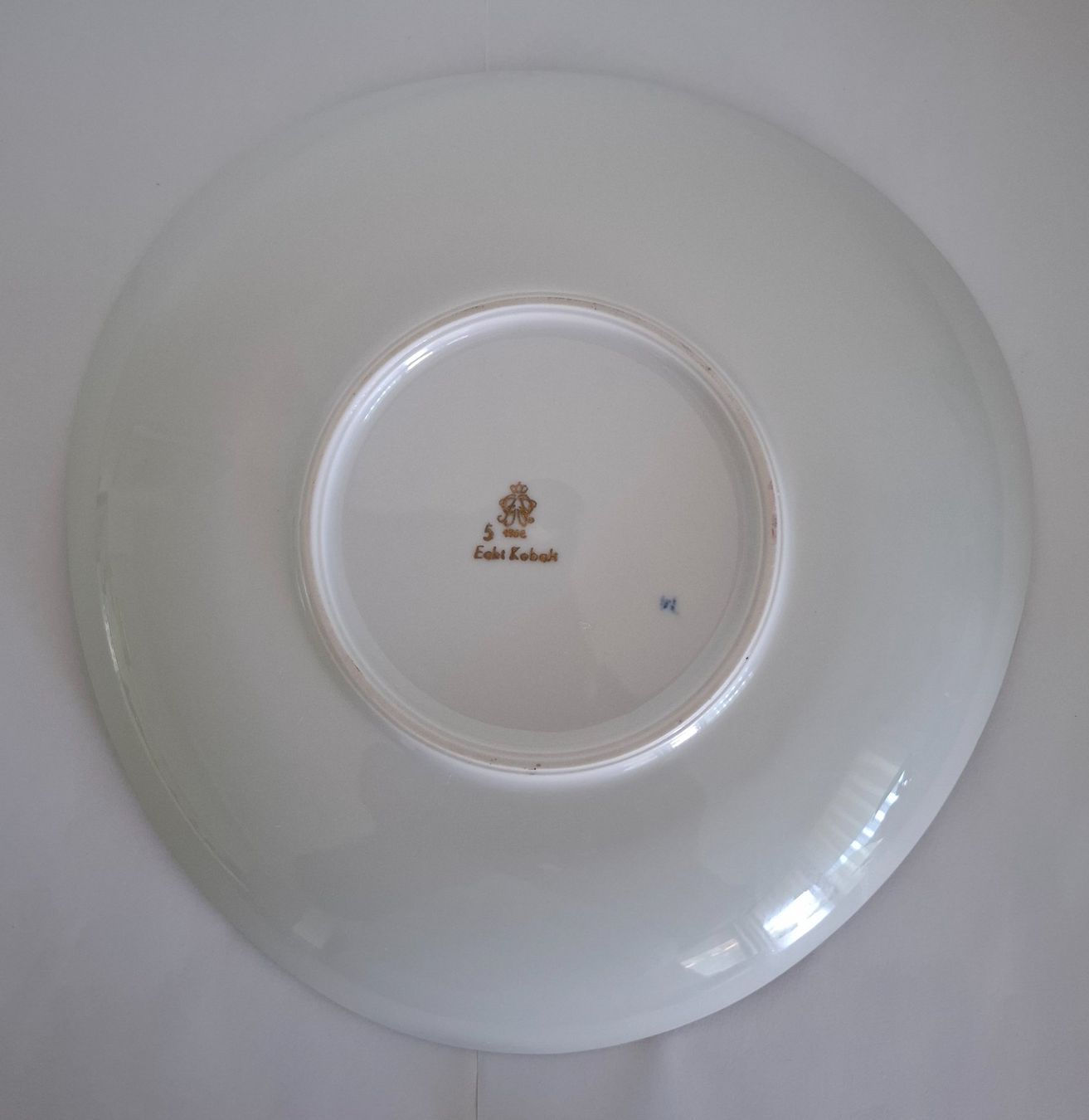 Piatti: Biskuit-Teller mit Gold-Dekor - Echt Kobalt ca. 1960 – Usato da Rothrist venduto da Clanx 1